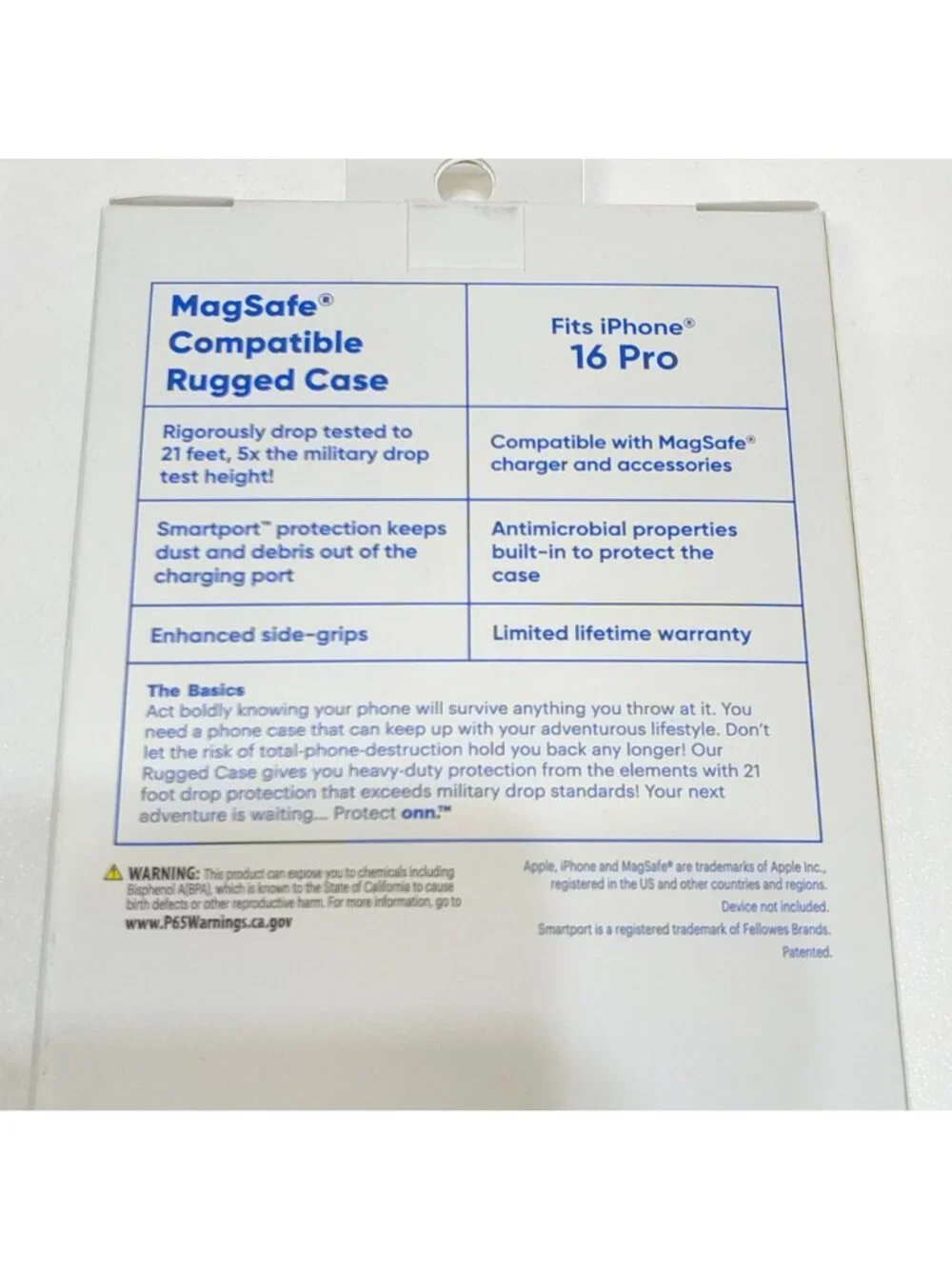 Protect Onn. iPhone 16 Pro MagSafe Compatible Rugged Case 21' Drop Tested NIB
